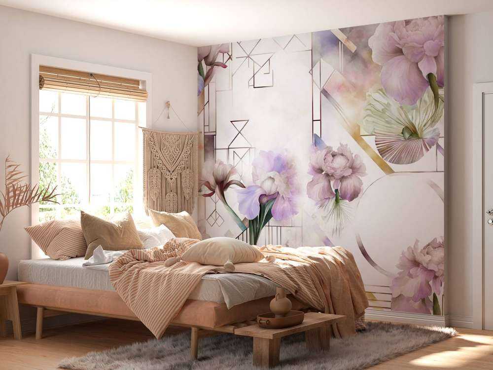 Aquarellgeometrie Rosa