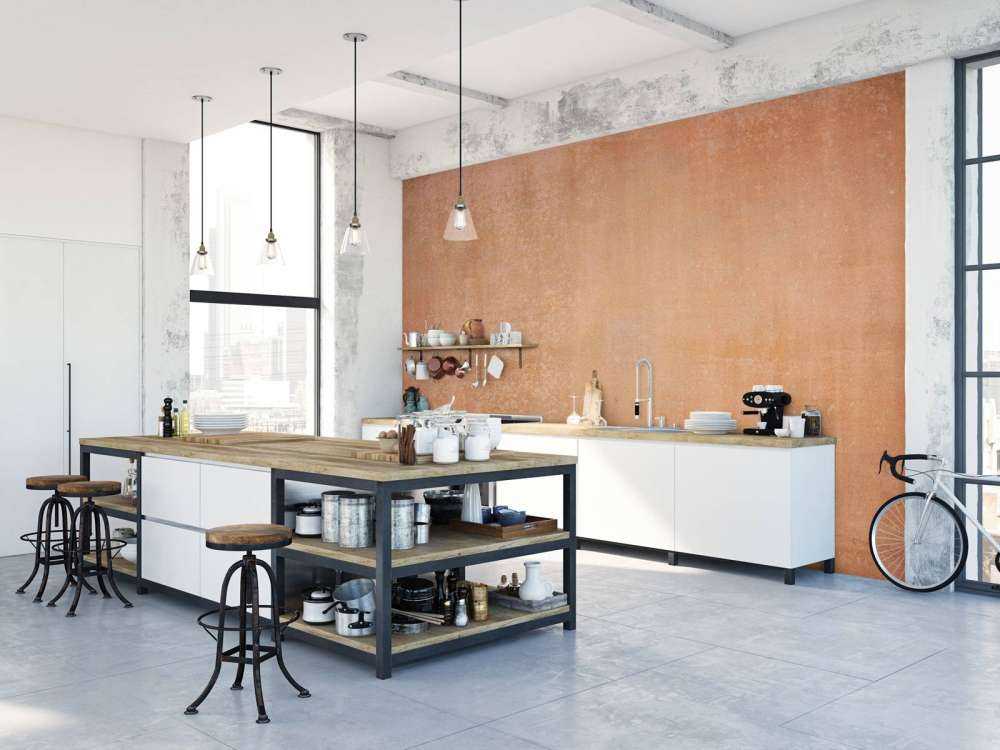 Terrakotta Beton mit Kehrungen