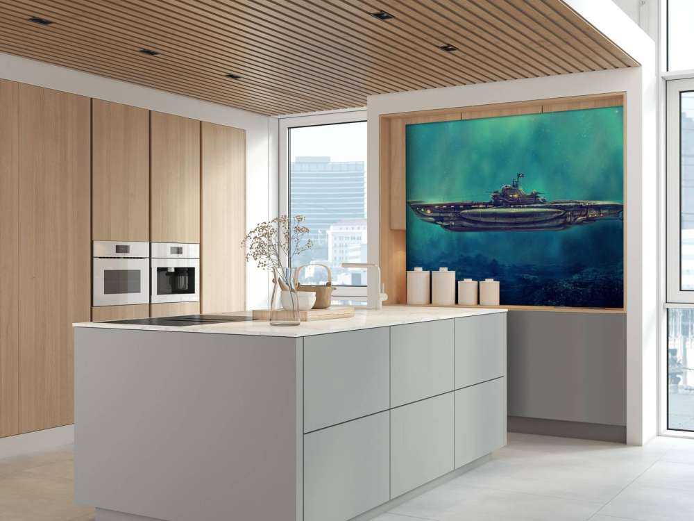 Piraten-U-Boot in der Unterwasserwelt