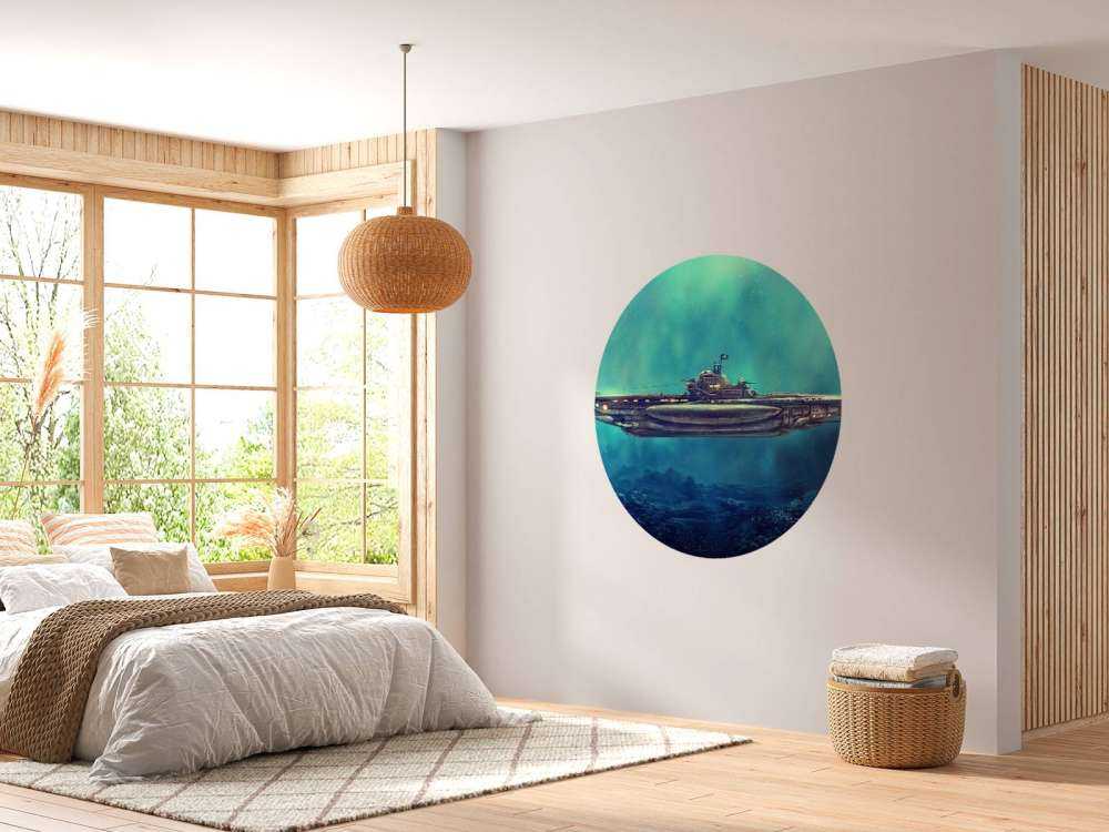 Piraten-U-Boot in der Unterwasserwelt