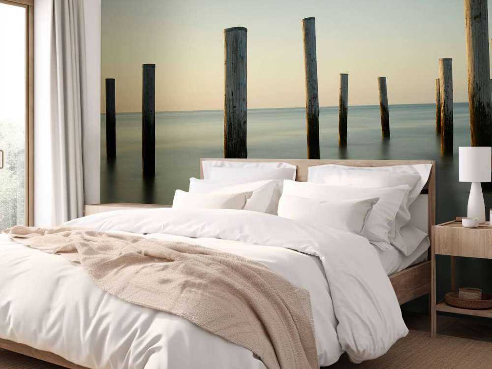 Holz-Strandpfosten