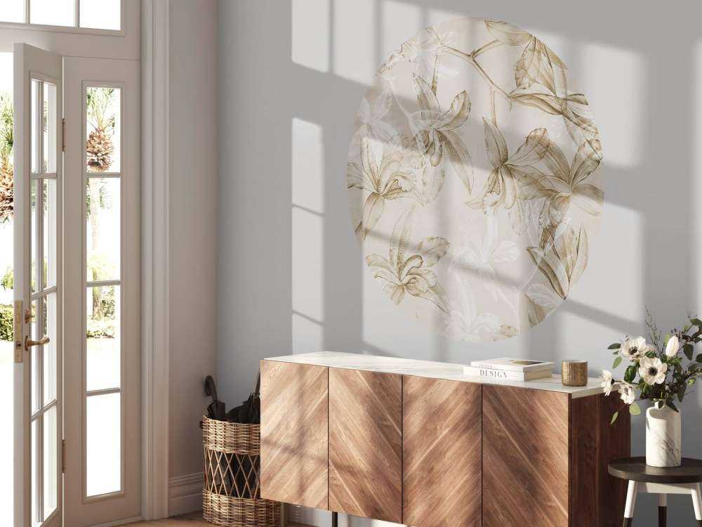 Orchideen Traumlandschaft Sepia