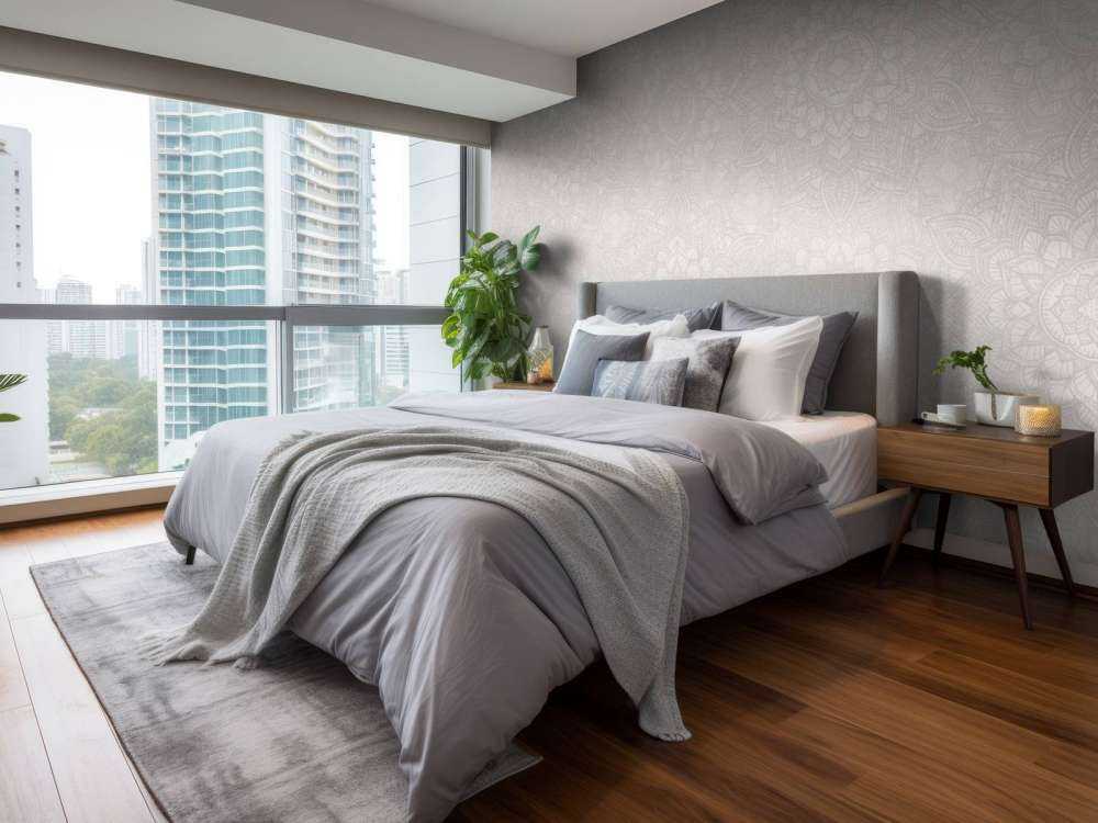 Boho Golden Mandala - neutral grau