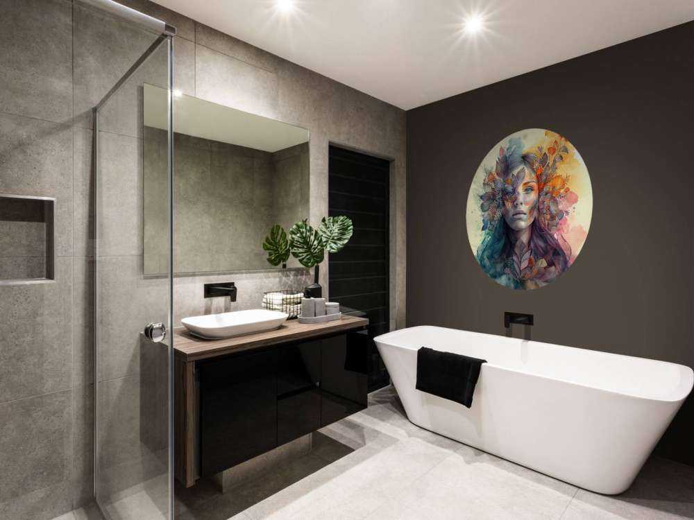 Watercolor Tropical Woman #3