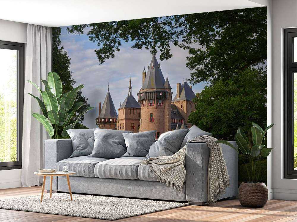 Schloss de Haar vom Garten aus