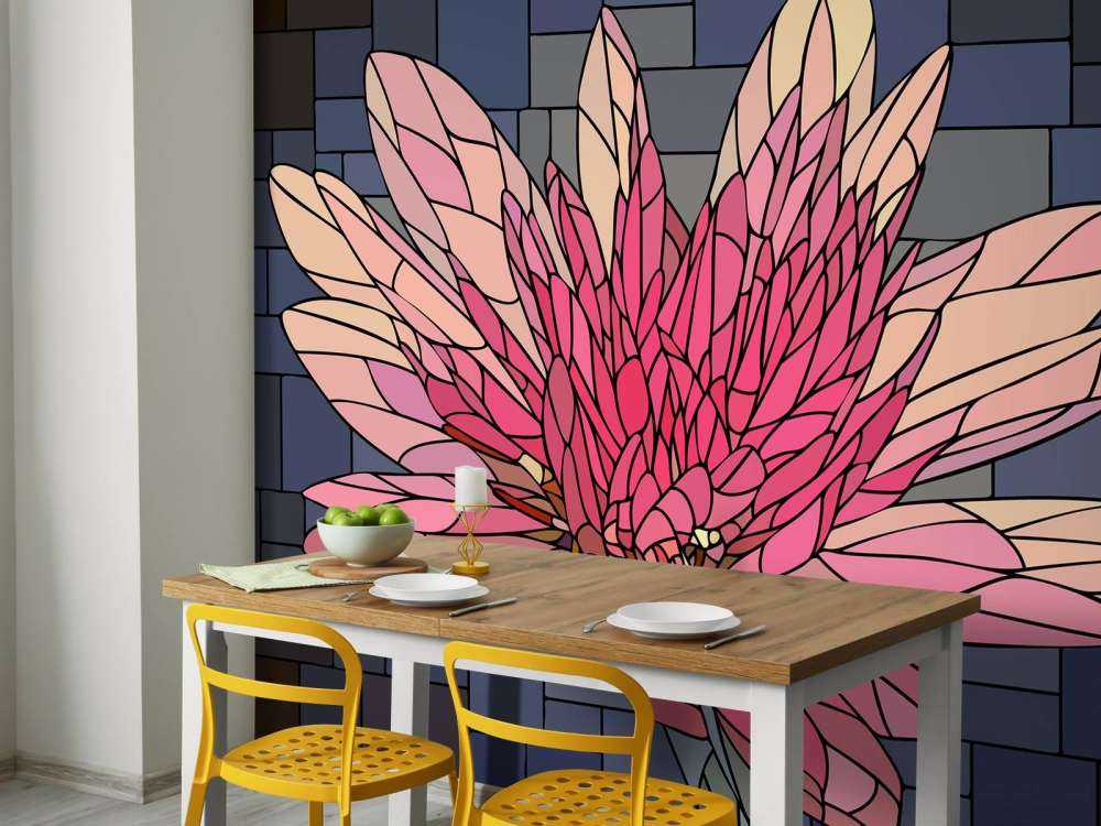 Rosa blühende Blume