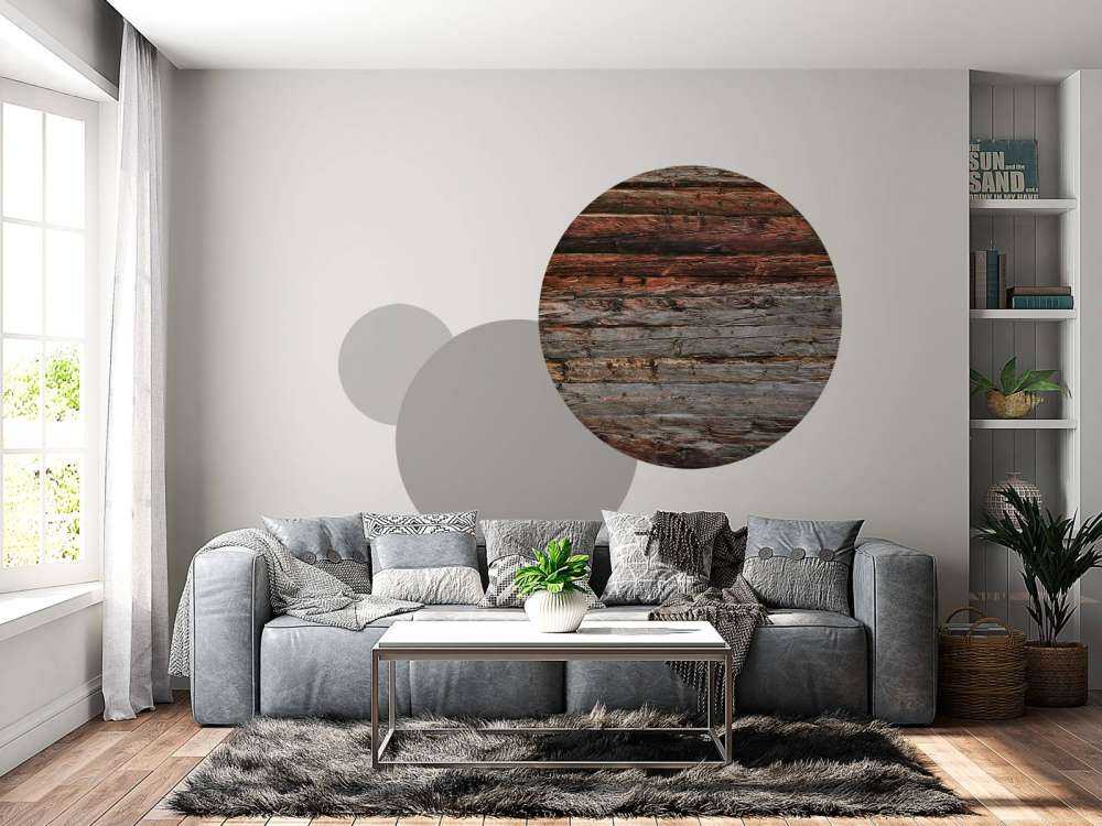 Dunkel verwittertes Holz