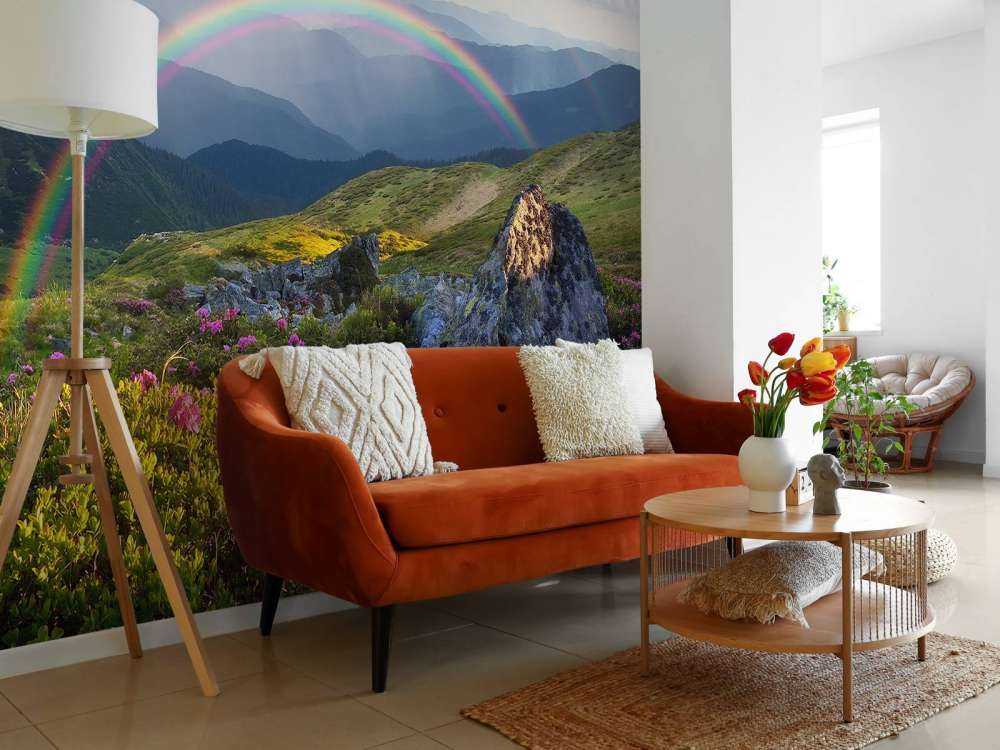 Landschaft mit Blumen