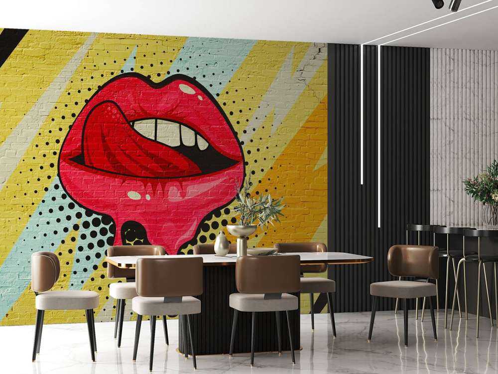 Graffiti des Mundes