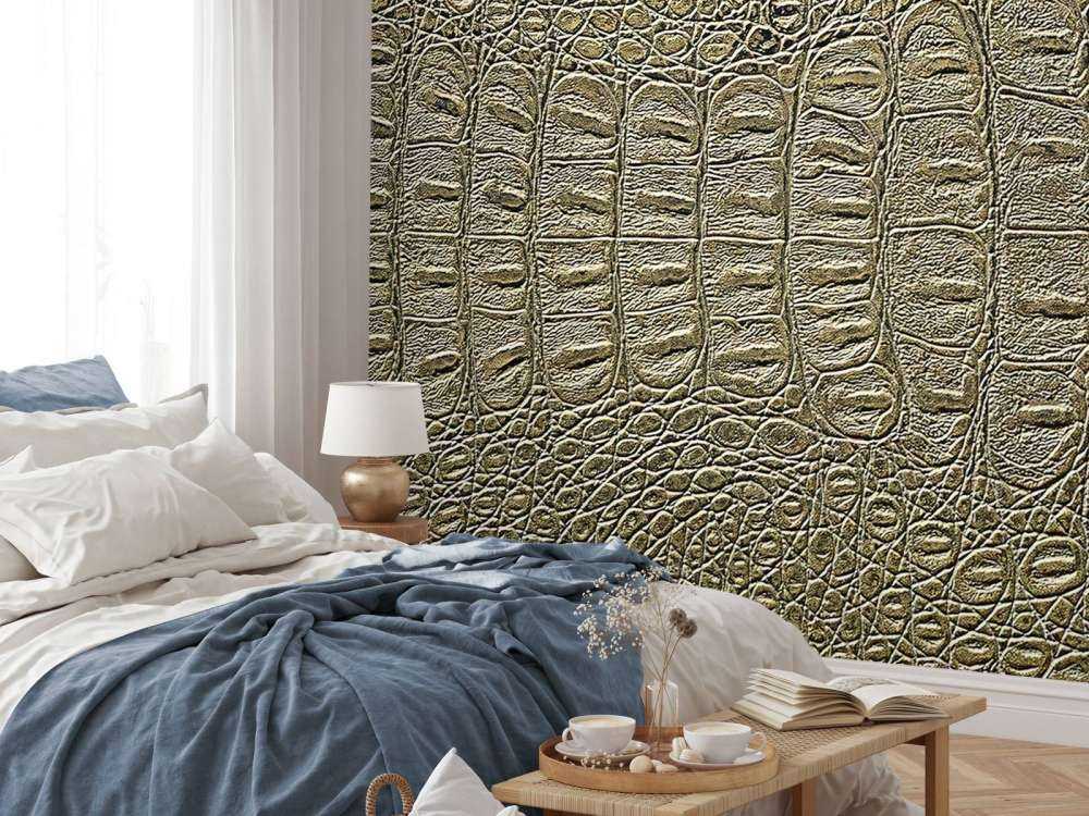 Haut eines Krokodils