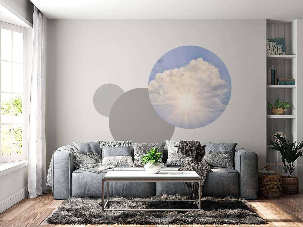 Sonnenstrahlen durch die Wolken