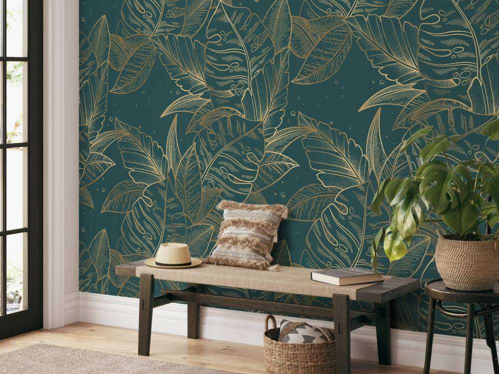 Monstera in Petrol