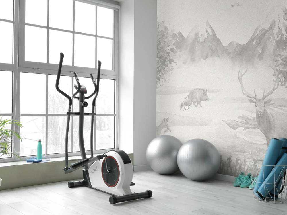 Waldtiere in Grautönen