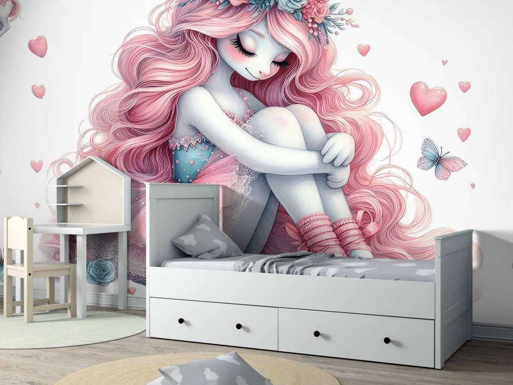 Träumende Einhorn-Ballerina