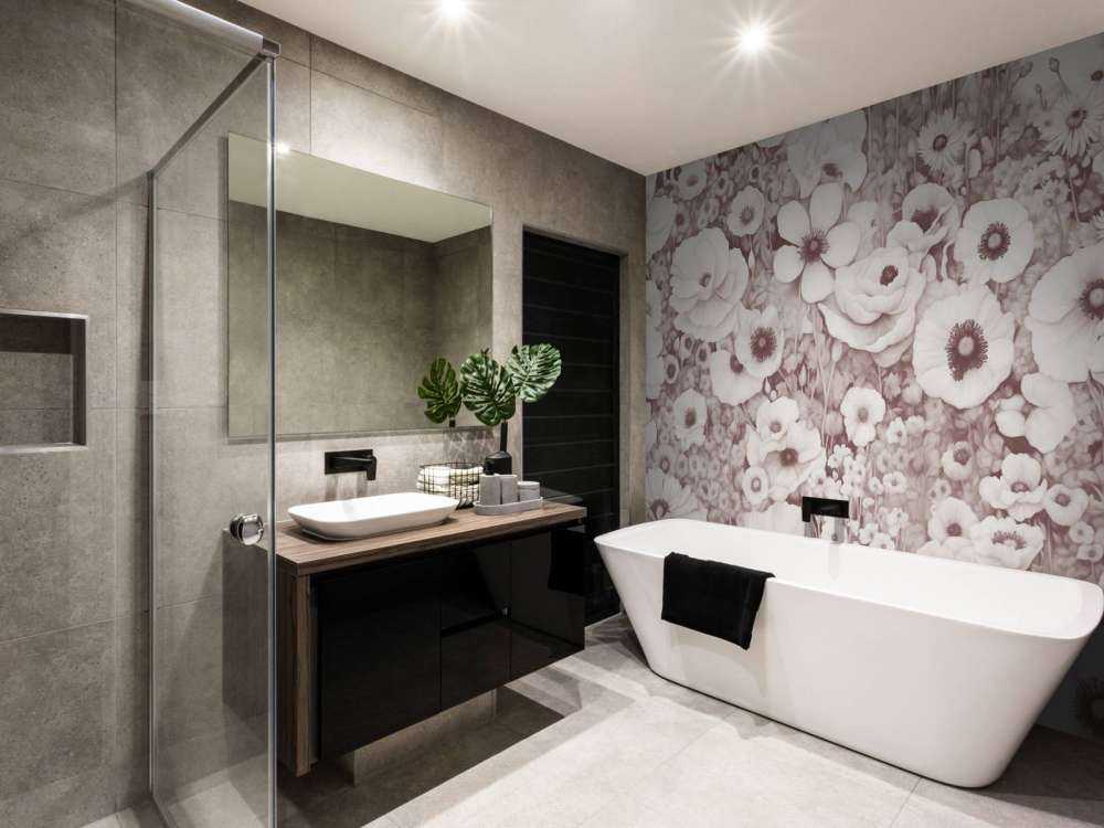 Mohnmärchen Monochrom Bordeaux