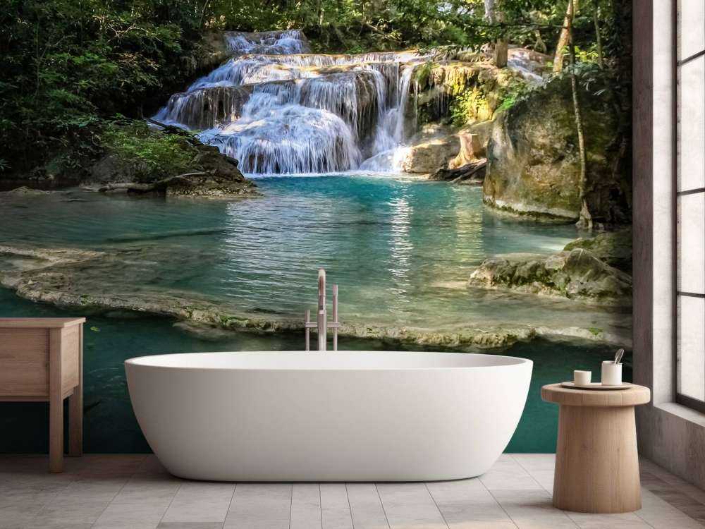 Angeln am Wasserfall