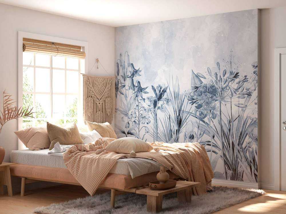 Monochrome florale Eleganz