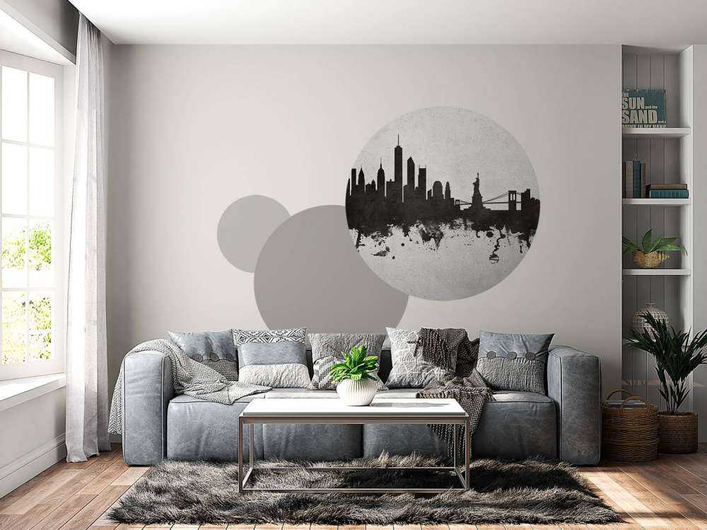 Aquarell-Skyline, New York