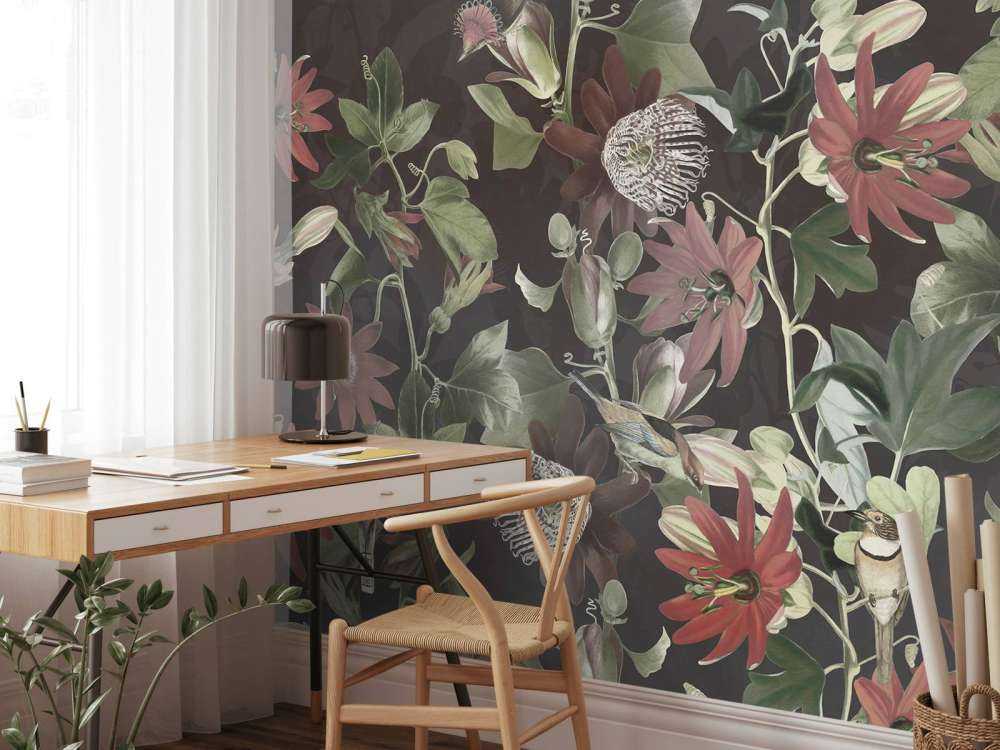 Sieben Vögel im verzauberten Laub - Mitternachtsblüte