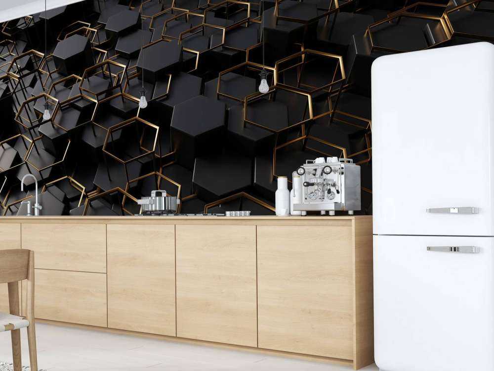 Verschnörkelte Sechsecke