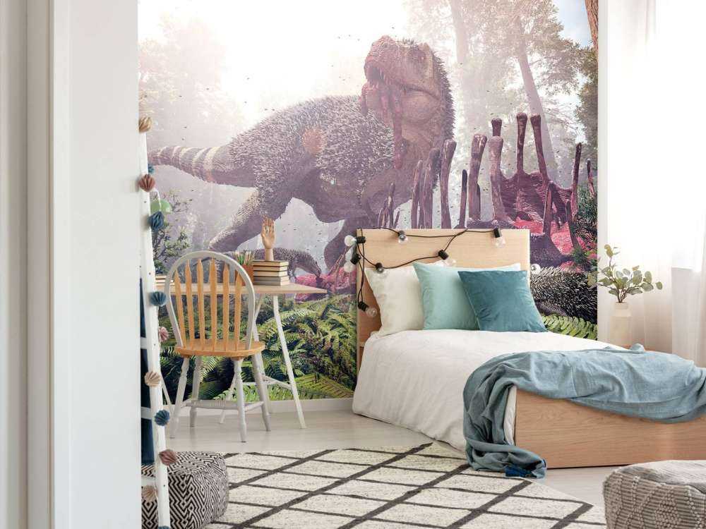Tyrannosaurus Rex und seine Jungtiere