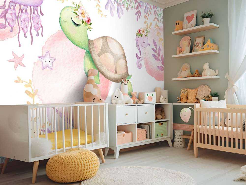 Rosa Meer-Babyzimmer