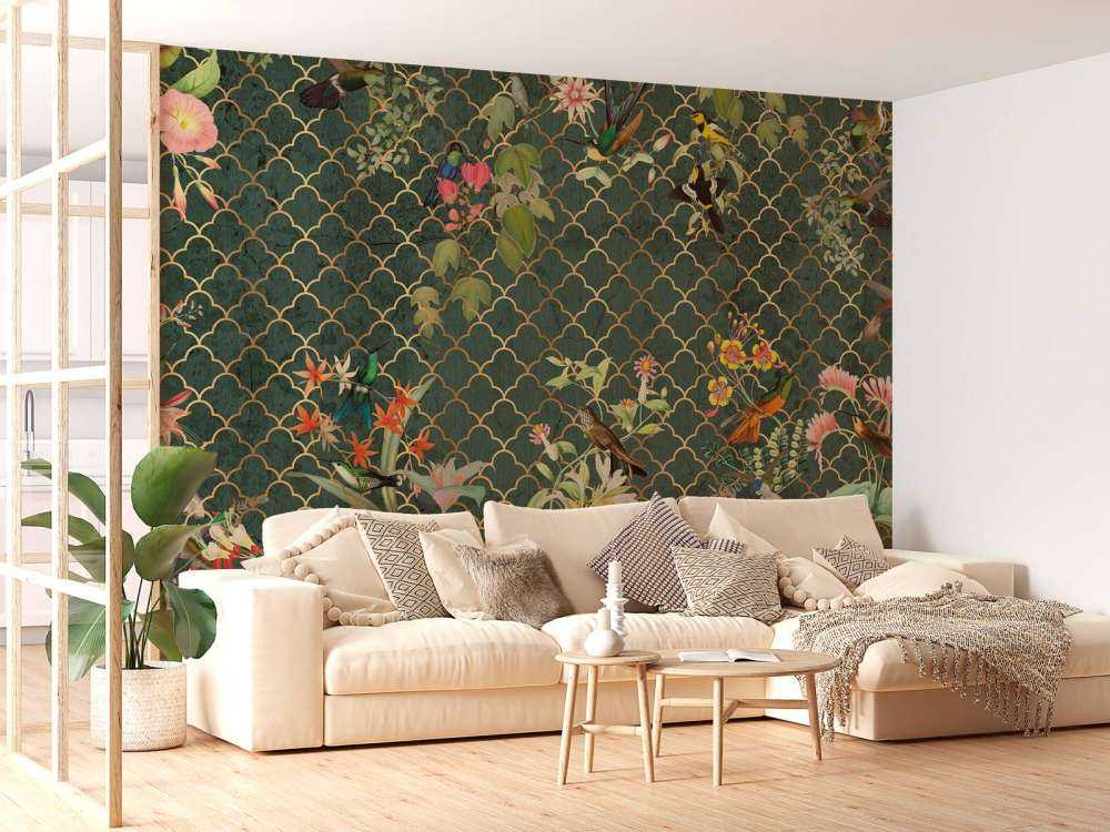 Dschungel Eleganz mit Gold