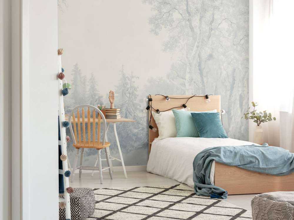 Waldlandschaft Blau #1