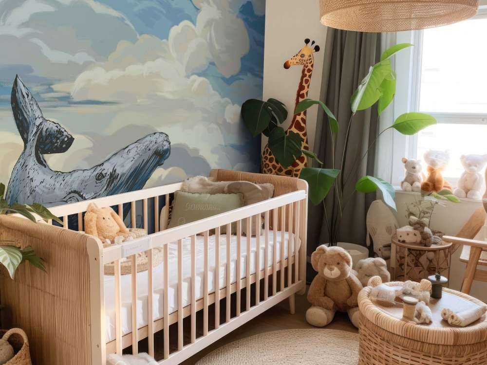 Walfisch durch die Wolken