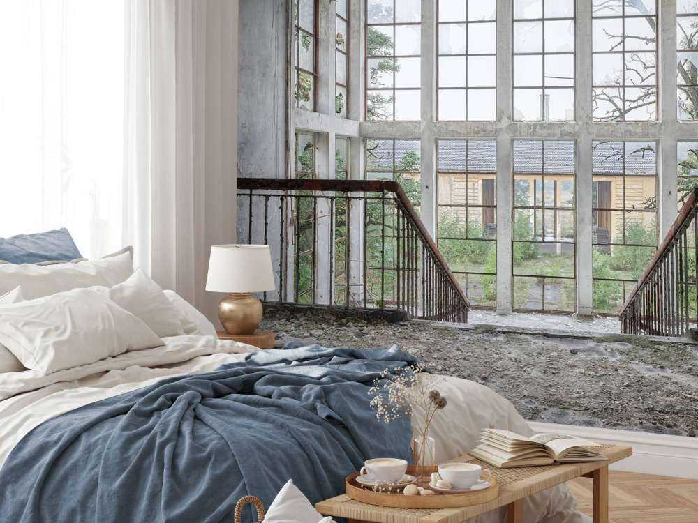 Treppe in verlassenem Gebäude