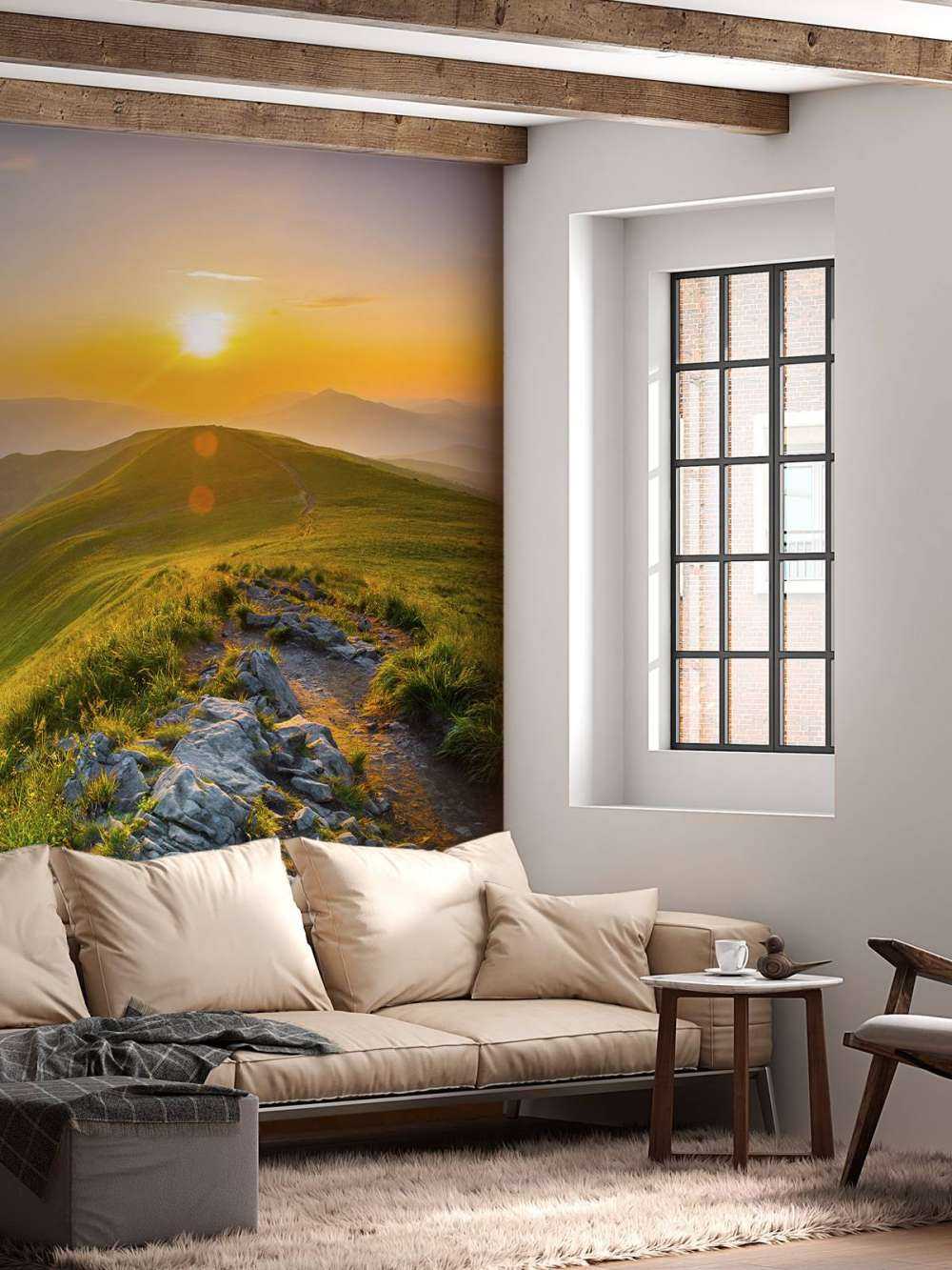 Sonnenuntergang in einer Berglandschaft