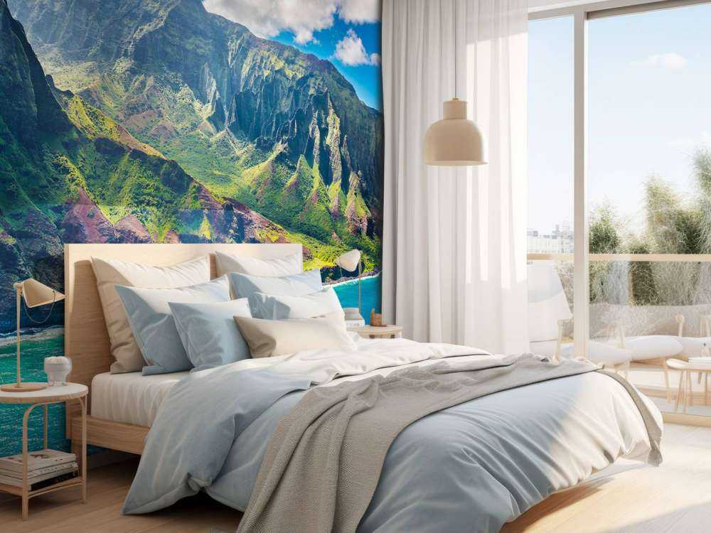 Berge entlang der Küste