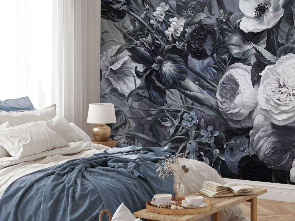 Großer Strauß Grau