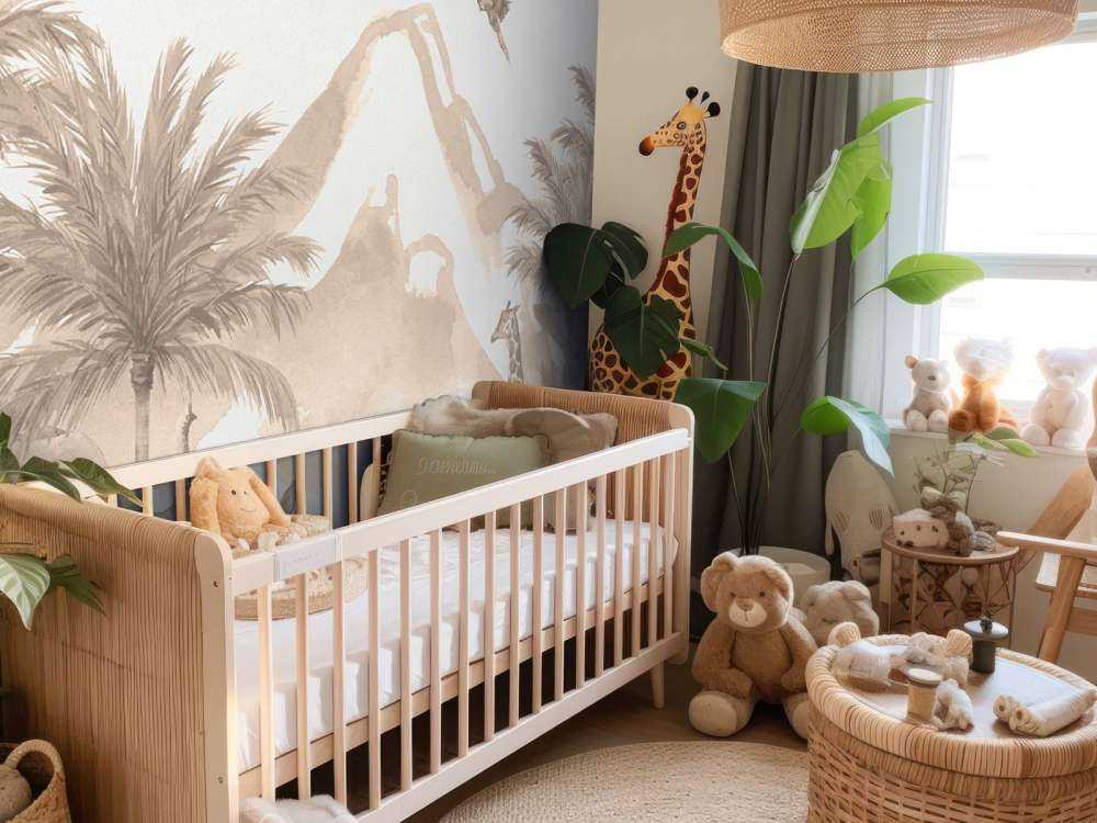 Dschungeltiere in Taupe