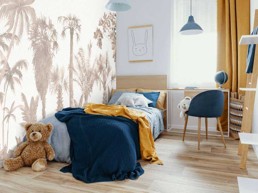 Dschungelthema in Taupe