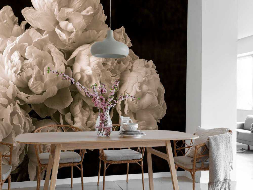 Strauß Pfingstrosen vintage