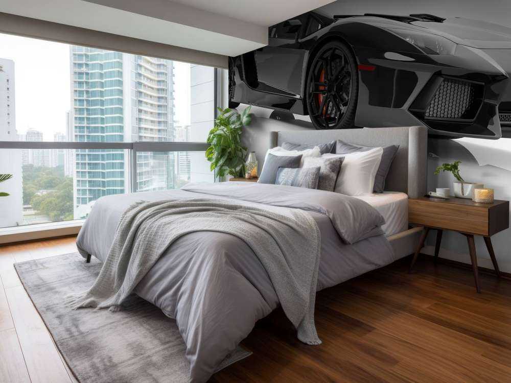 Schwarzes Superauto