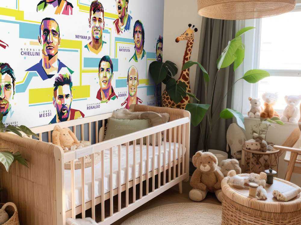 Tapete mit Fußballspieler