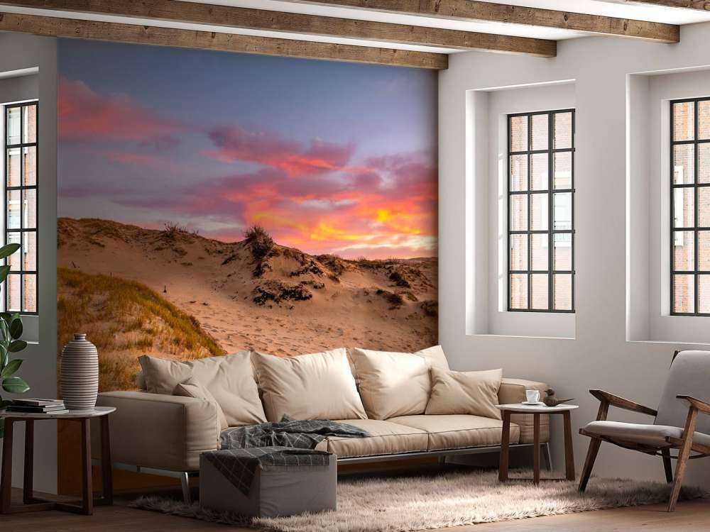 Sonnenuntergang von den Dünen