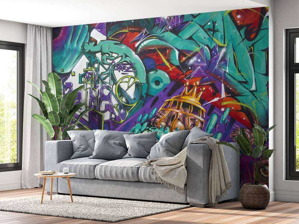 Tapete mit modernen Graffiti