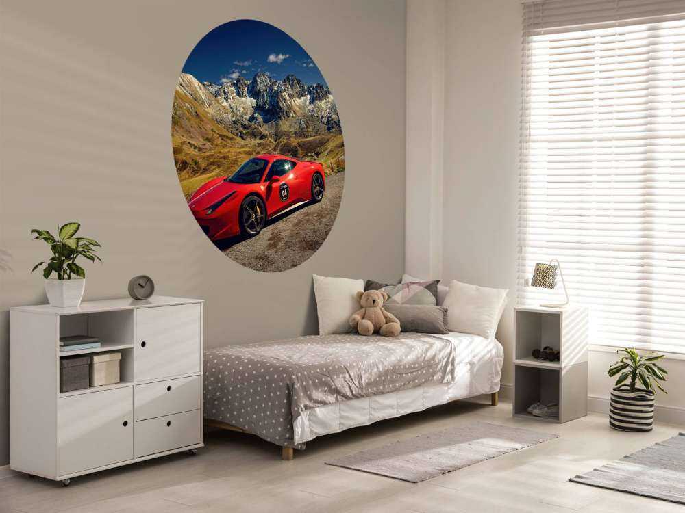 Ferrari 458 mit Alpentoppen