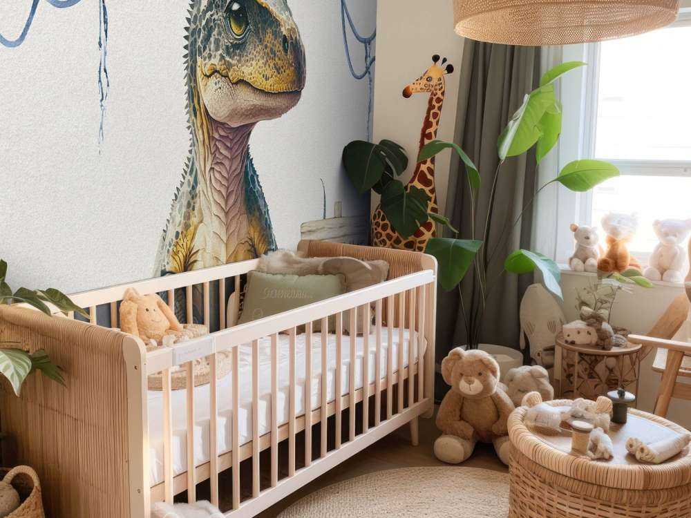 Baby-T-Rex im blauen Dschungel