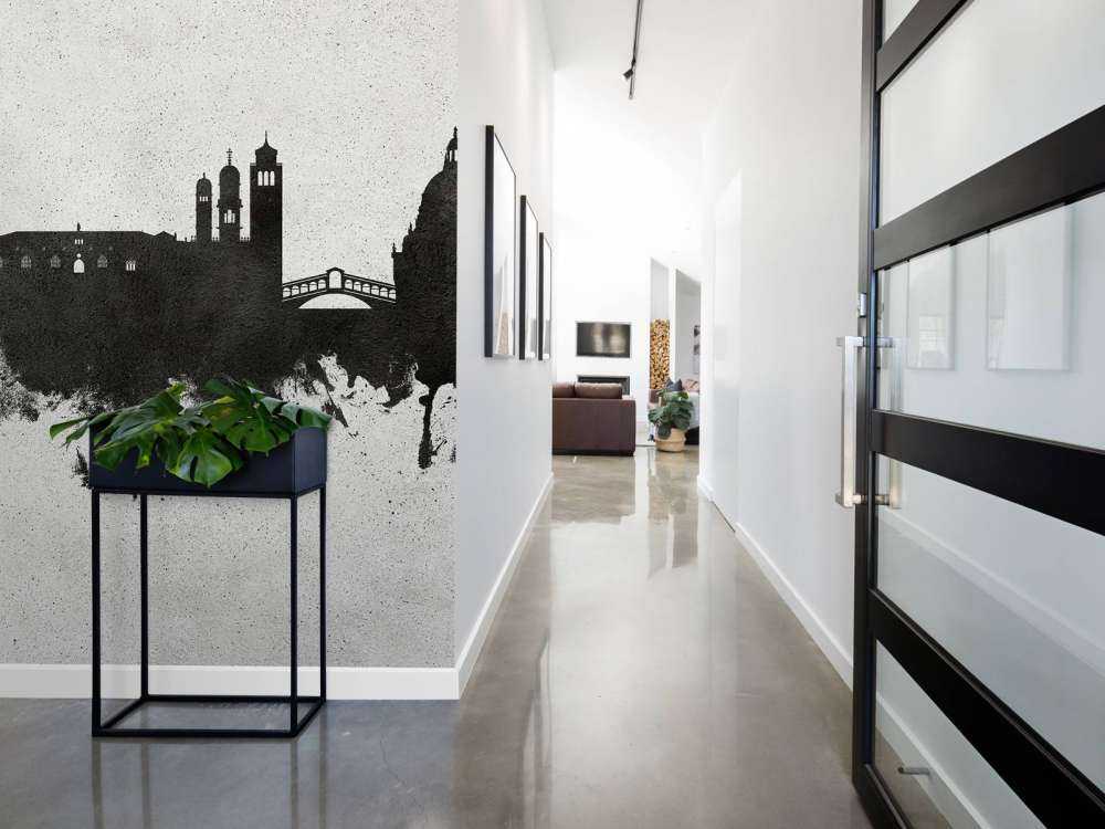 Aquarell-Skyline, Venedig