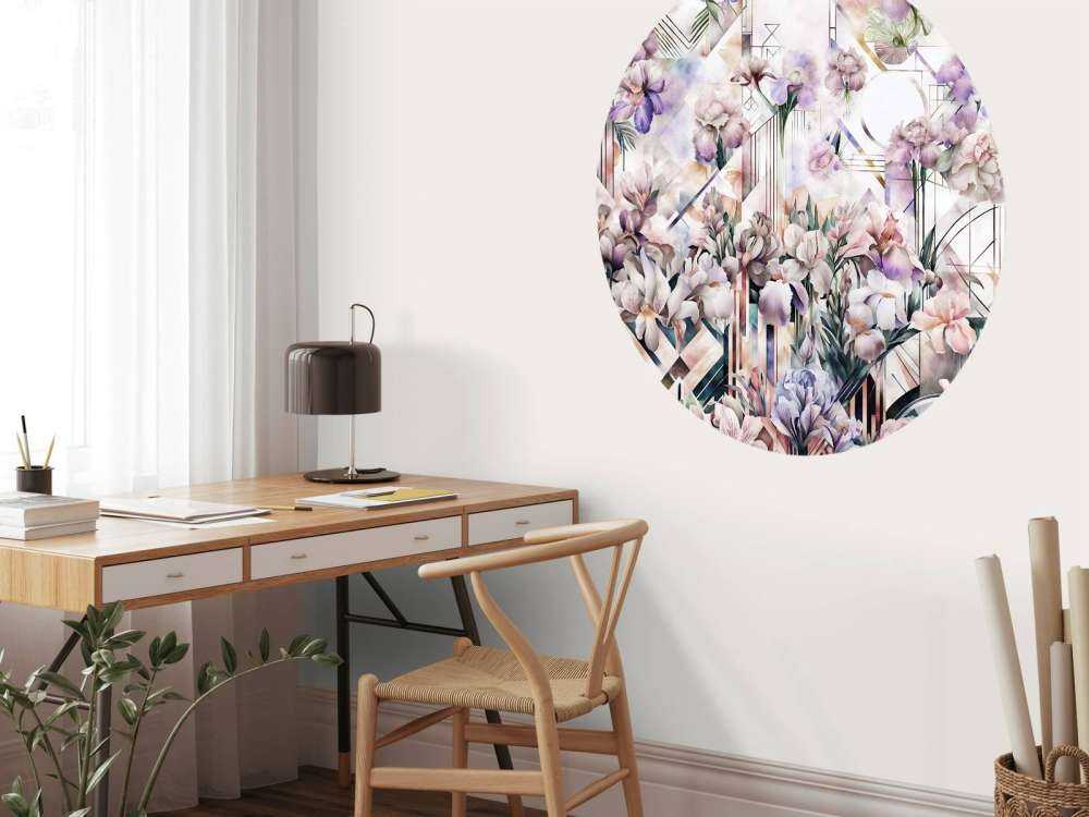 Riesige Aquarell-Iris in Pink