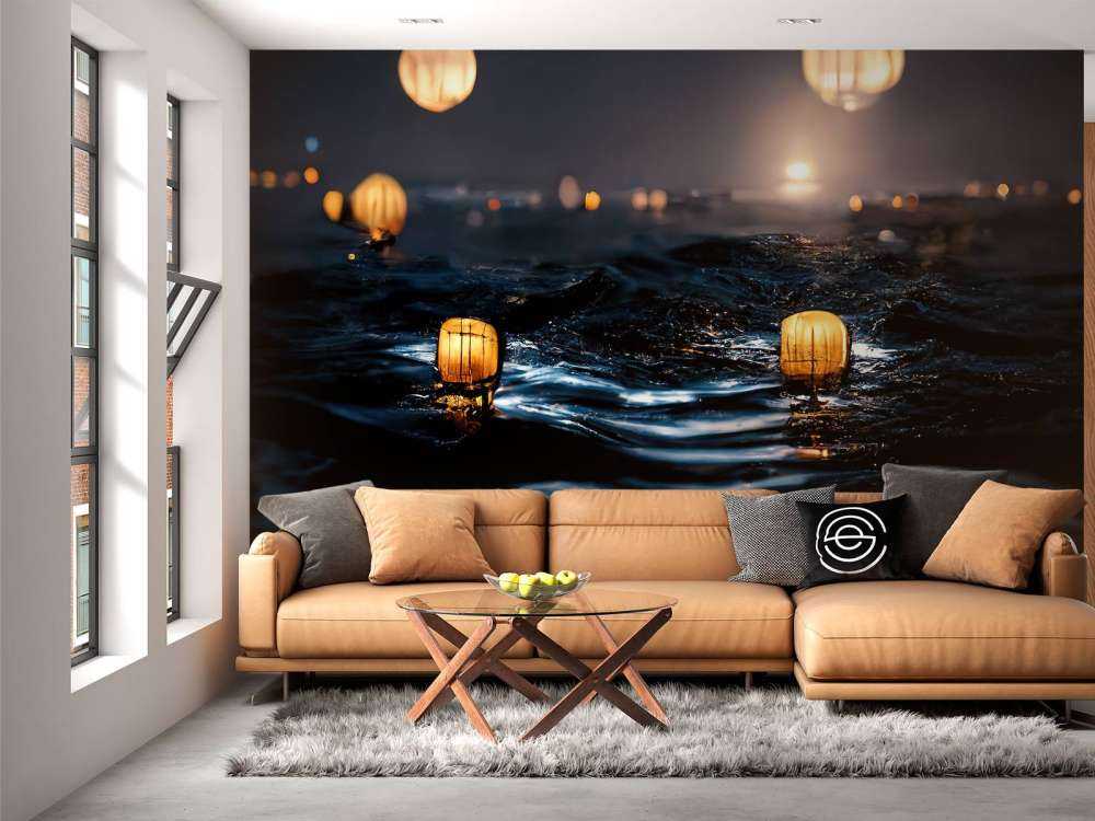 Lanterns über dem Wasser
