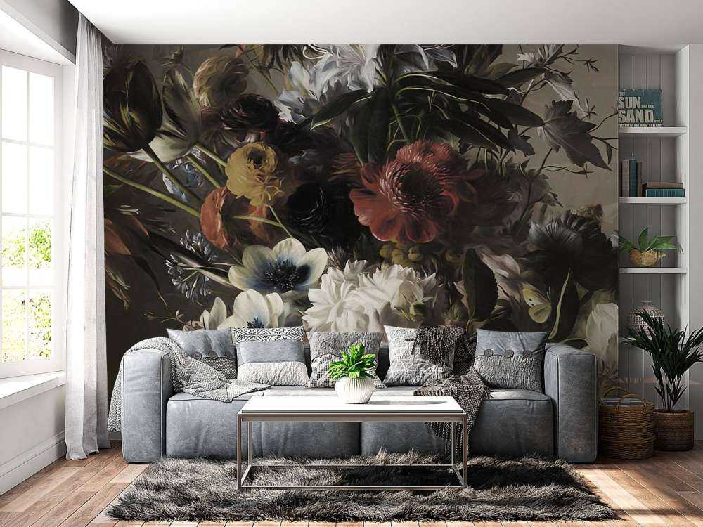 Großer Strauß mit Anemonen
