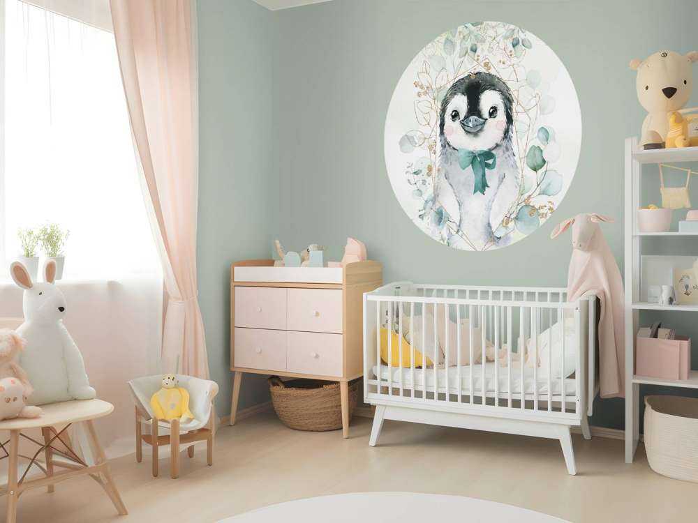 Kleiner Pinguin und grüne Schleife