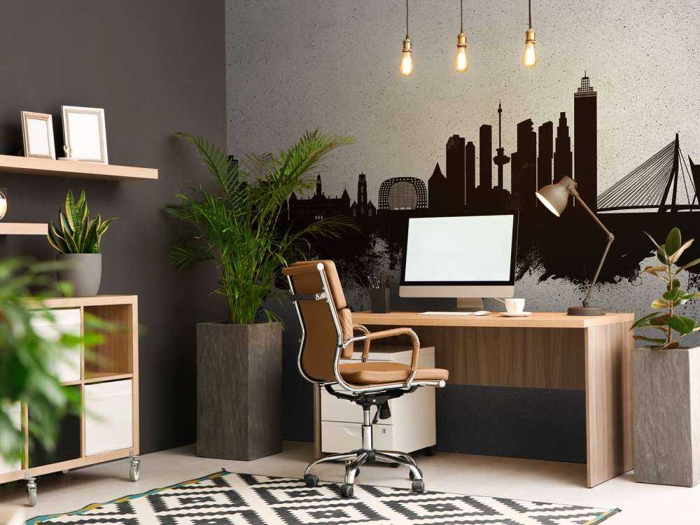 Aquarell-Skyline, Rotterdam