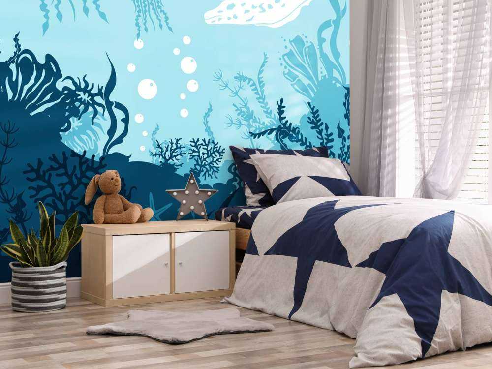 Blaue Unterwasserwelt