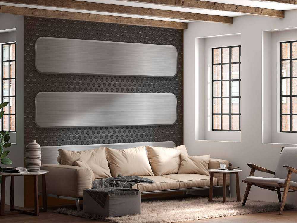 Metallhintergrund mit Platten